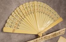 SIX VINTAGE/ANTIQUE HAND FANS