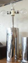TWO MCM CHROME LAMPS