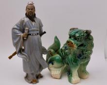 FIGURE AND FOO DOG