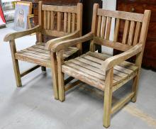 PAIR OF GARDEN CHAIRS