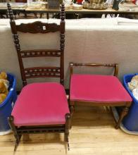 ROCKING CHAIR AND VANITY BENCH