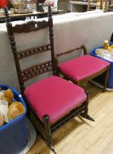 ROCKING CHAIR AND VANITY BENCH