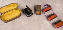 CIGARETTE BOX, SNUFF BOXES AND MATCH HOLDER