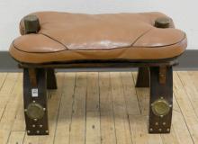 CAMEL SADDLE FOOTSTOOL