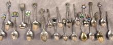 TWENTY-ONE STERLING SPOONS