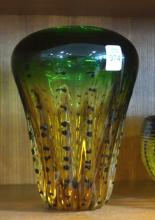 ART GLASS VASE AND BOWL