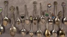 TWENTY-ONE STERLING SPOONS