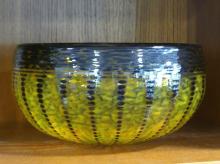 ART GLASS VASE AND BOWL