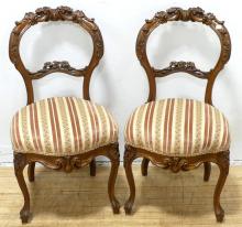 PAIR OF VICTORIAN SIDE CHAIRS