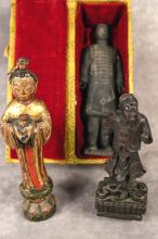 THREE CHINESE FIGURINES