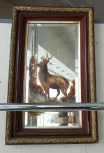 19TH CENTURY PAINTED WALL MIRROR