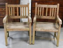 PAIR OF GARDEN CHAIRS