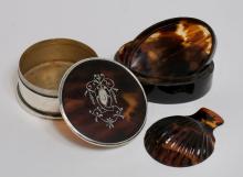 STERLING & TORTOISESHELL BOXES