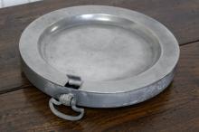 PEWTER HOT WATER DISH