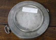 PEWTER HOT WATER DISH