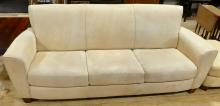 MICROFIBRE SOFA, ARMCHAIR AND OTTOMAN