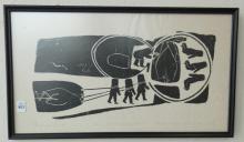 VINTAGE LIMITED EDITION INUIT STONECUT PRINT