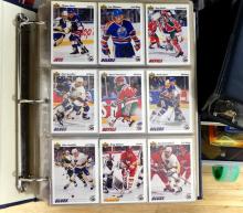 FOUR BINDERS OF HOCKEY CARDS