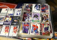 FOUR BINDERS OF HOCKEY CARDS