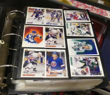 FOUR BINDERS OF HOCKEY CARDS