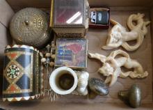 BOX LOT OF CURIOS