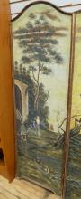 SET OF THREE ANTIQUE PAINTED WALL PANELS