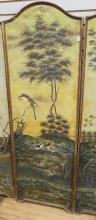 SET OF THREE ANTIQUE PAINTED WALL PANELS