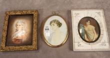 THREE EARLY 20TH CENTURY PORTRAIT MINIATURES