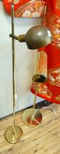 TWO MCM BRASS READING LAMPS