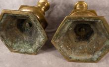 PAIR OF 17TH CENTURY CANDLESTICKS