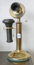 BRASS "CANDLESTICK" TELEPHONE