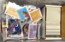 BASKETBALL CARDS, BASEBALLS AND PRINTS