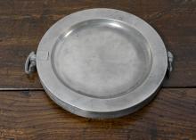 PEWTER HOT WATER DISH