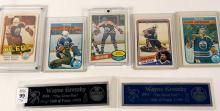 EDMONTON OILERS CARDS AND NAME PLATES