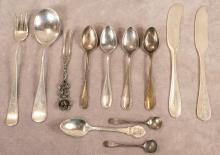 TWELVE PIECES OF STERLING SILVER CUTLERY