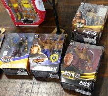 EIGHT MATTEL WWE WRESTLING ACTION FIGURES