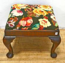 VICTORIAN ROSEWOOD FOOTSTOOL