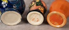 THREE MOORCROFT POTTERY VASES