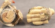 TWO JAPANESE IVORY CARVINGS