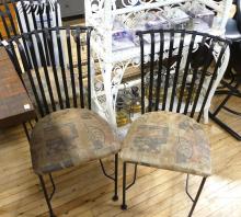 SIX MCM CHROME DINETTE CHAIRS
