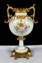 FRENCH HAND-PAINTED URN