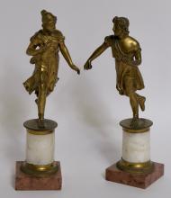 GILT BRONZE FIGURES