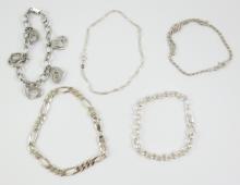 10 STERLING BRACELETS