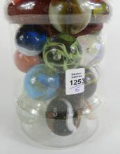 SIX JARS OF MARBLES