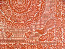 TWO ANTIQUE JACQUARD COVERLETS