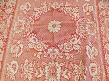 TWO ANTIQUE JACQUARD COVERLETS