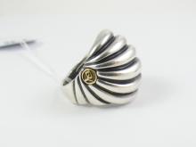 HEAVY SILVER & GOLD RING