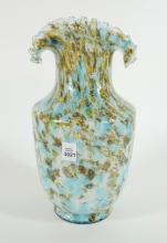 ANTIQUE SPATTER GLASS VASE