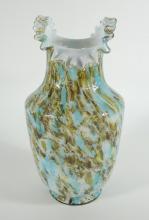 ANTIQUE SPATTER GLASS VASE