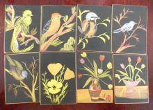 "FISH" RAMEKINS, MINIATURE PAINTINGS, ETC.
